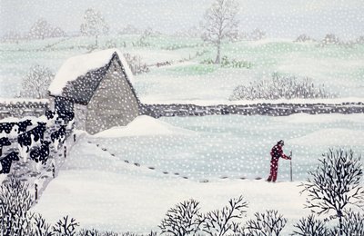 Cotswold Farm in Winter by Maggie Rowe